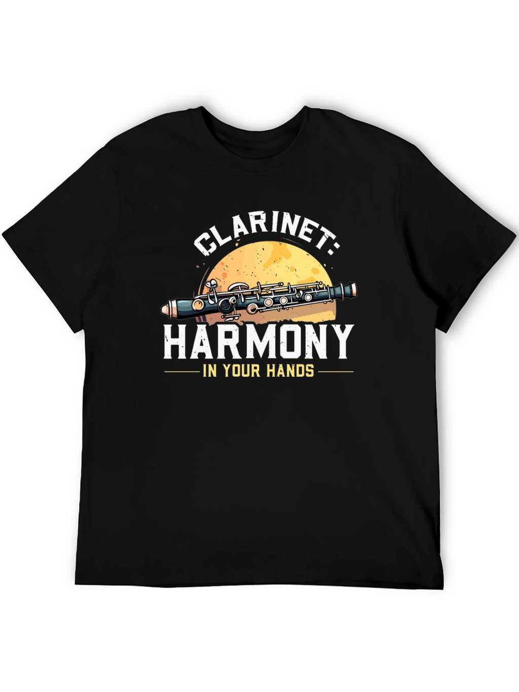 Clarinet Harmony Graphic Tee - Musical Instrument T-Shirt