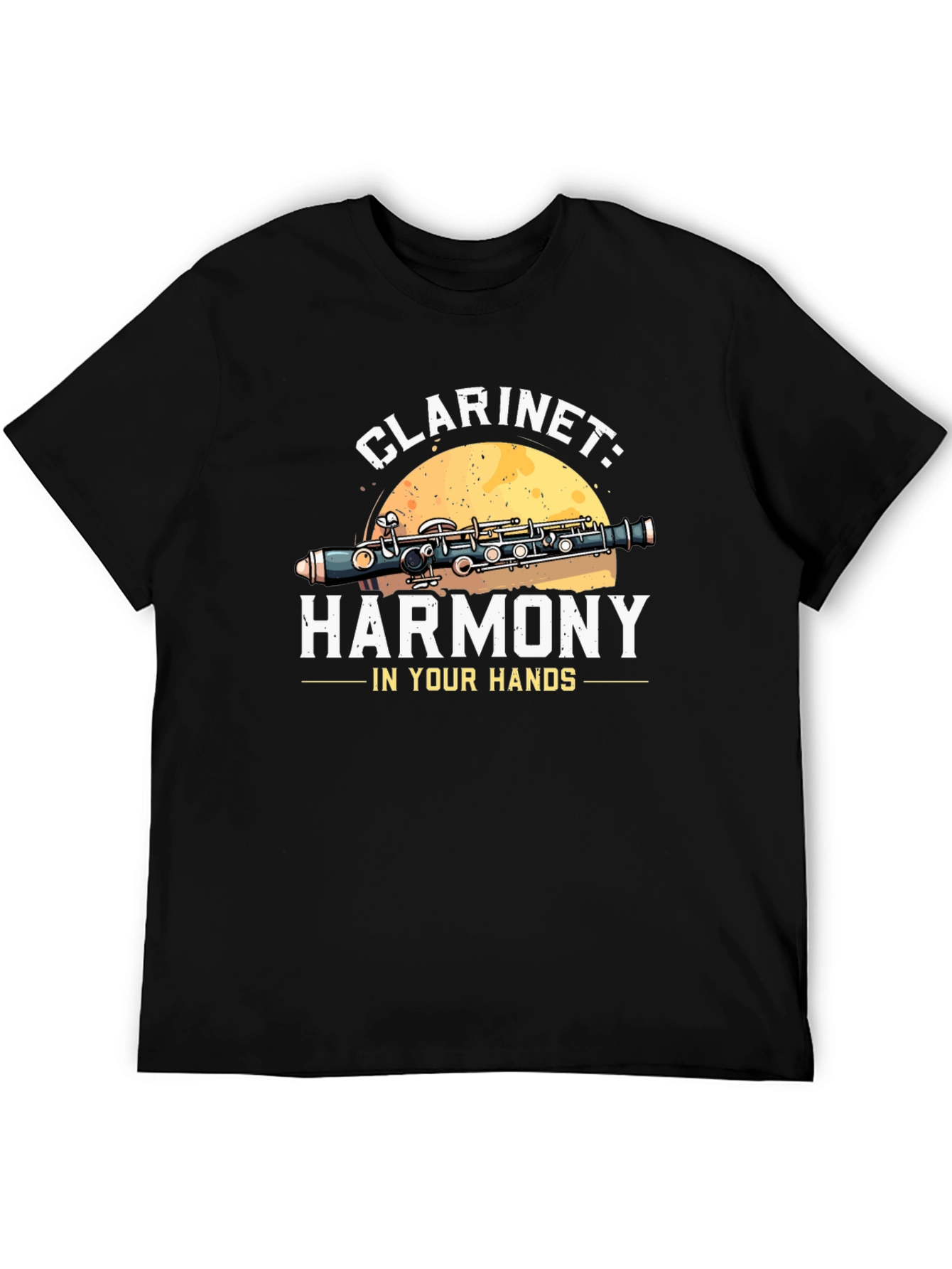 Clarinet Harmony Graphic Tee - Musical Instrument T-Shirt