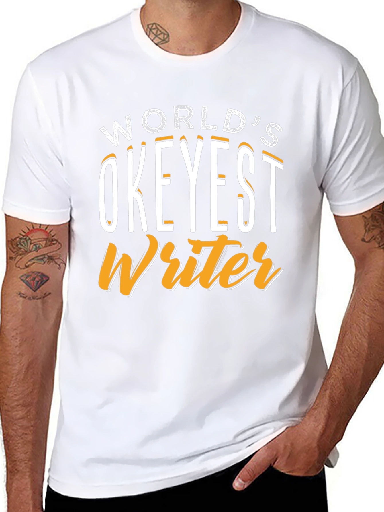 Worlds Okeyest Writer Graphic T-Shirt