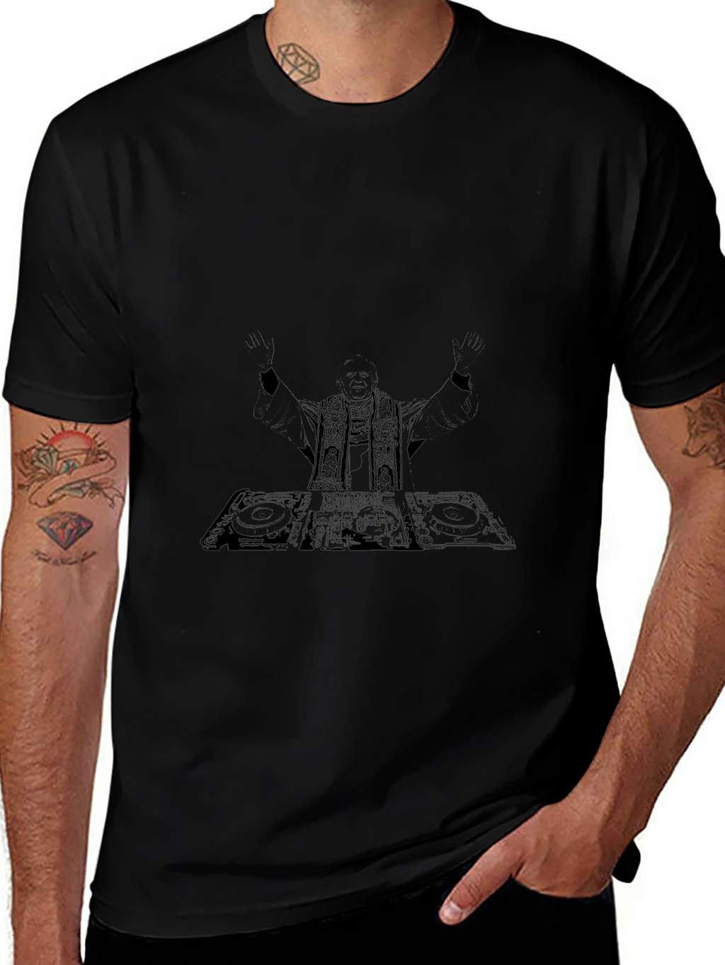 DJ Graphic Tee - Black