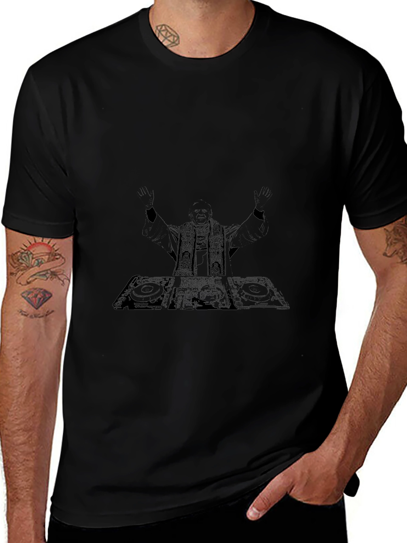 DJ Graphic Tee - Black