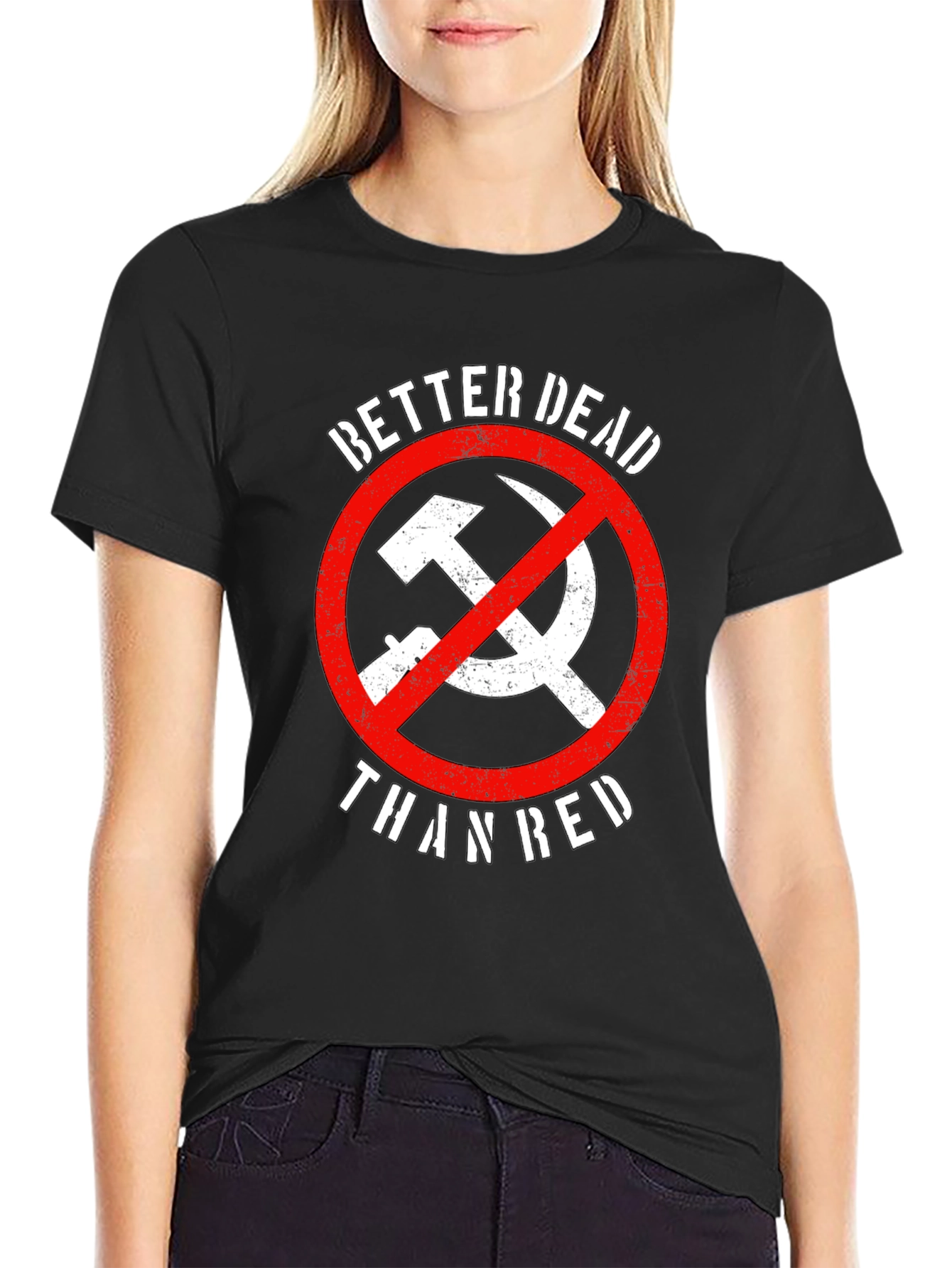 Better Dead Than Red T-Shirt - Anti-Communist Tee