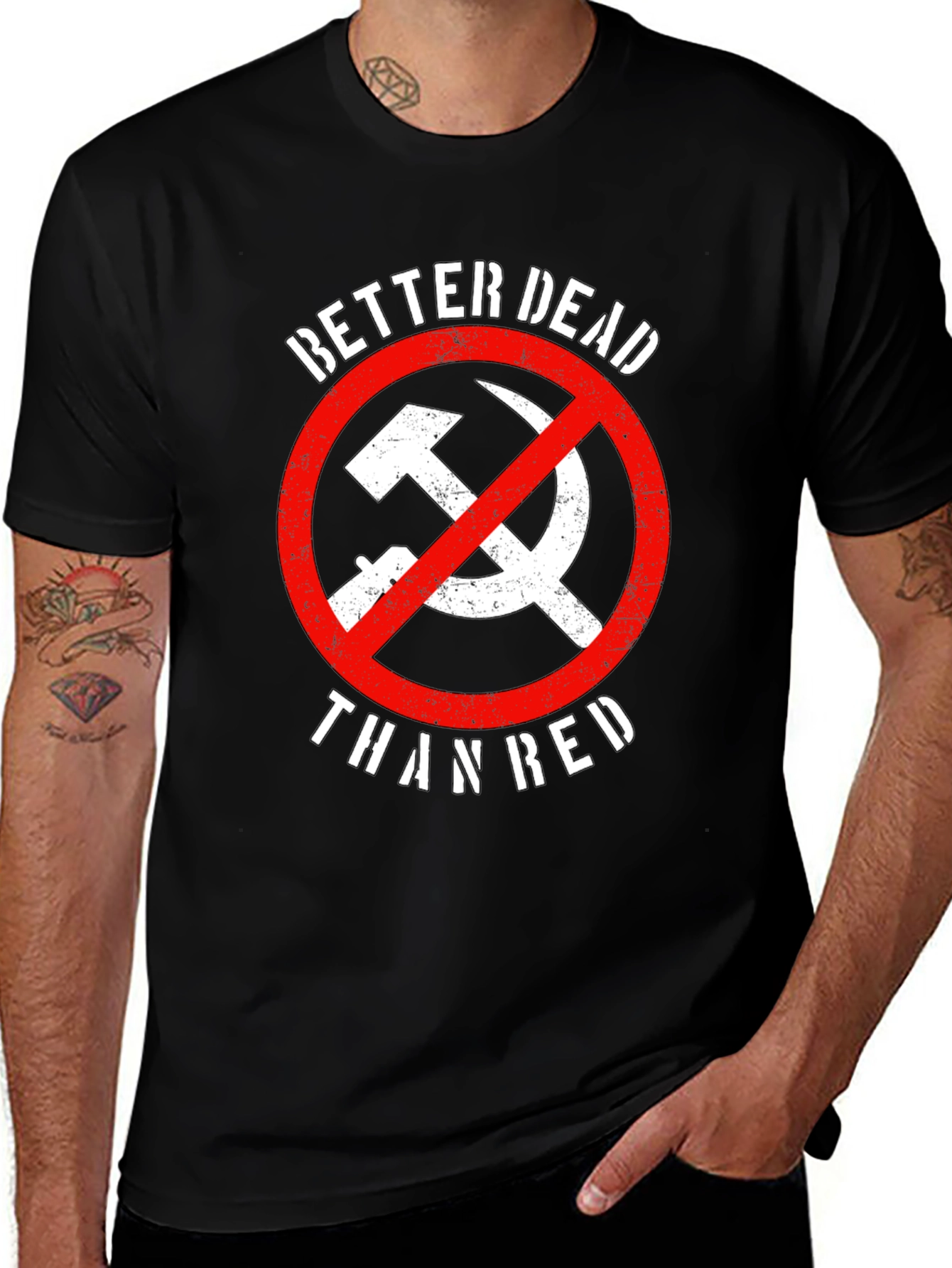 Better Dead Than Red T-Shirt - Anti-Communist Tee