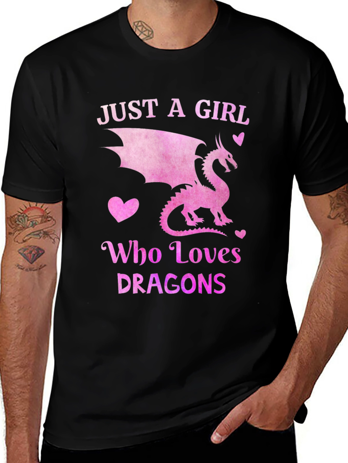 Just a Girl Who Loves Dragons T-Shirt
