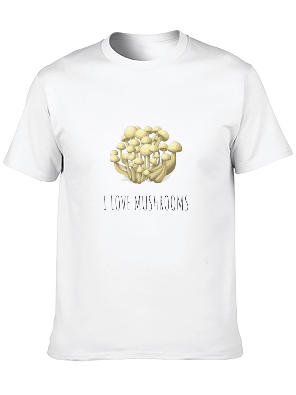 Mushroom Lovers Black T-Shirt