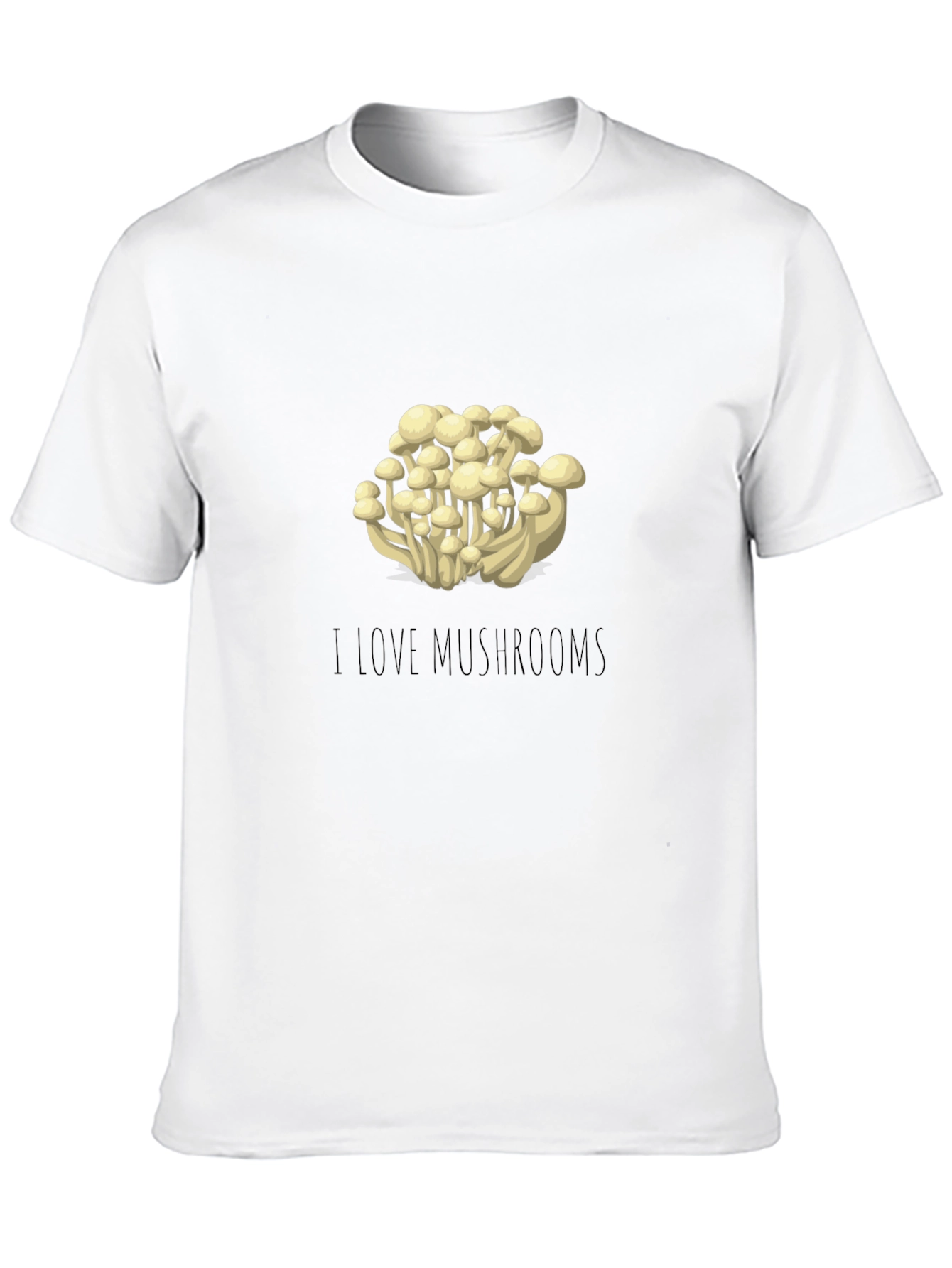 Mushroom Lovers Black T-Shirt