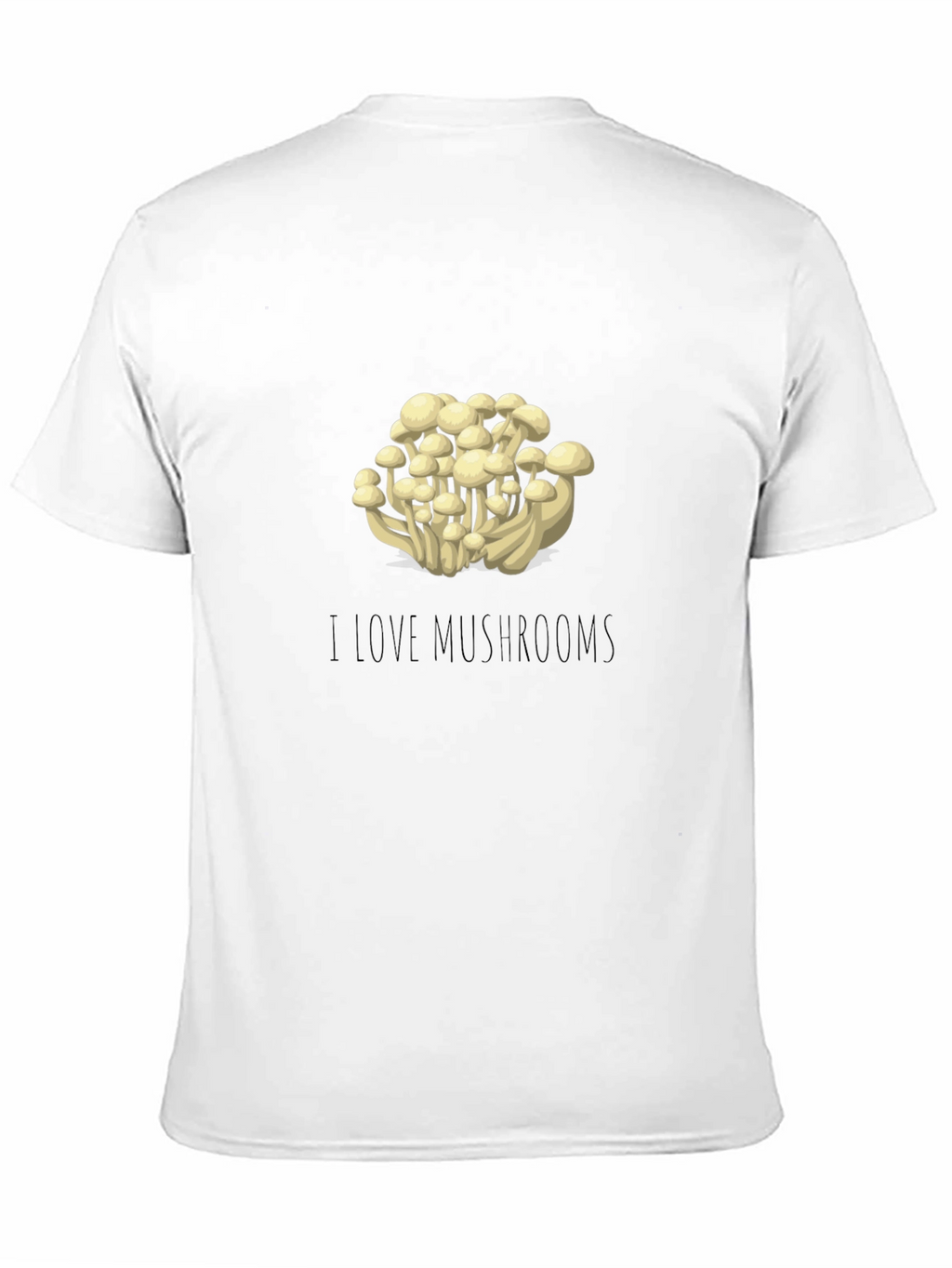 Mushroom Lovers Black T-Shirt
