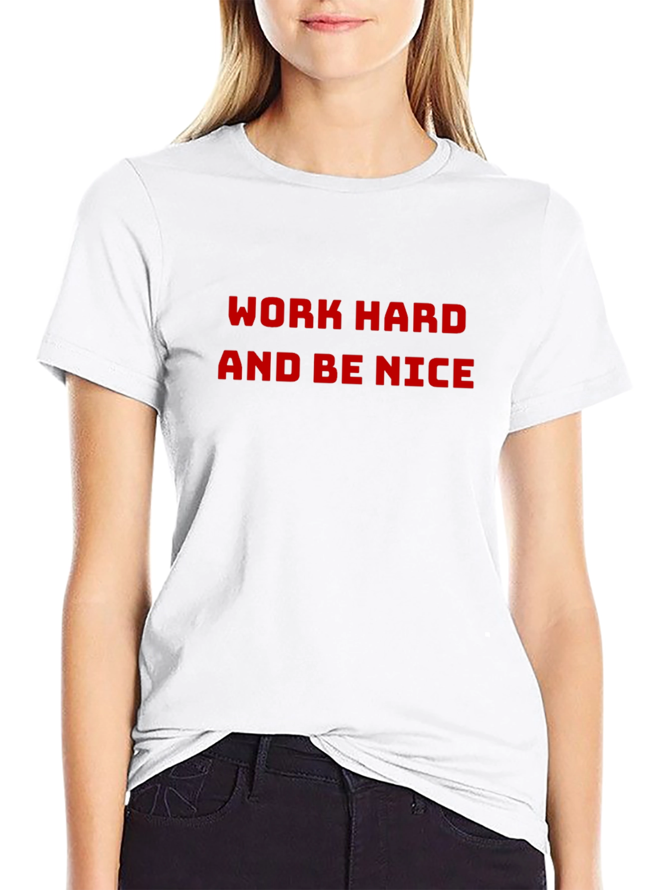 Work Hard Be Nice Black T-Shirt