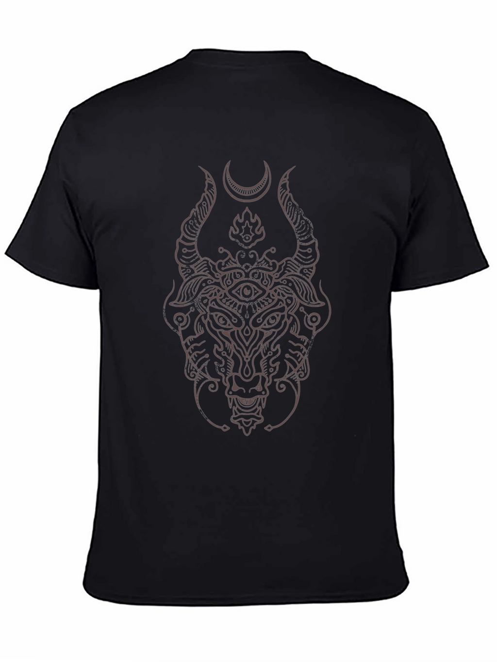 Mystic Bull Graphic T-Shirt - Black