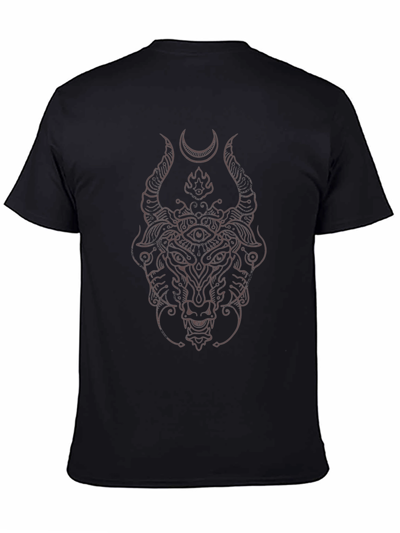 Mystic Bull Graphic T-Shirt - Black