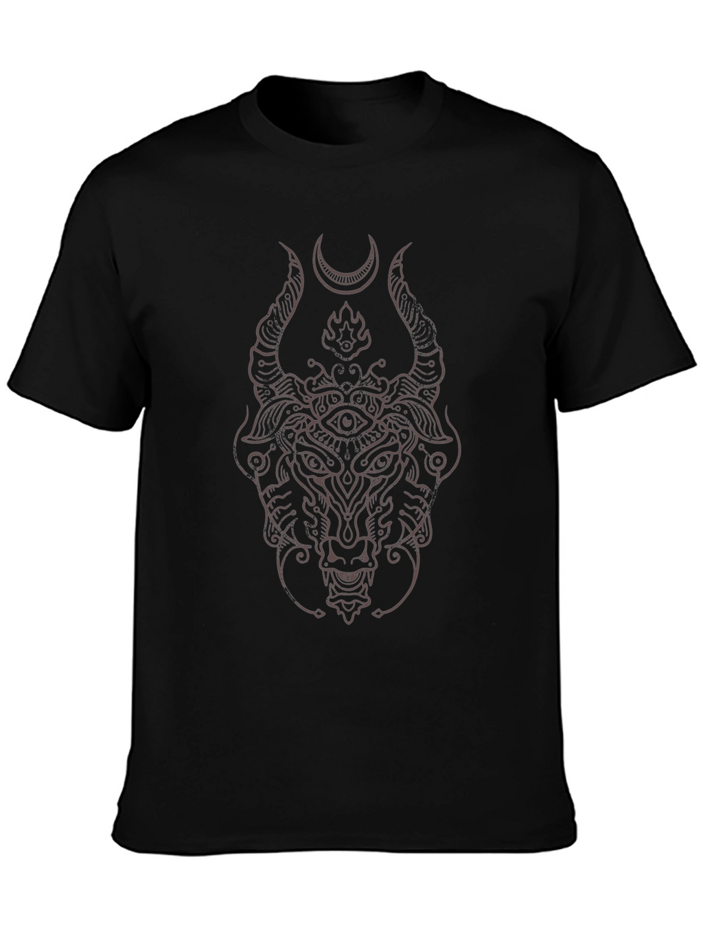 Mystic Bull Graphic T-Shirt - Black
