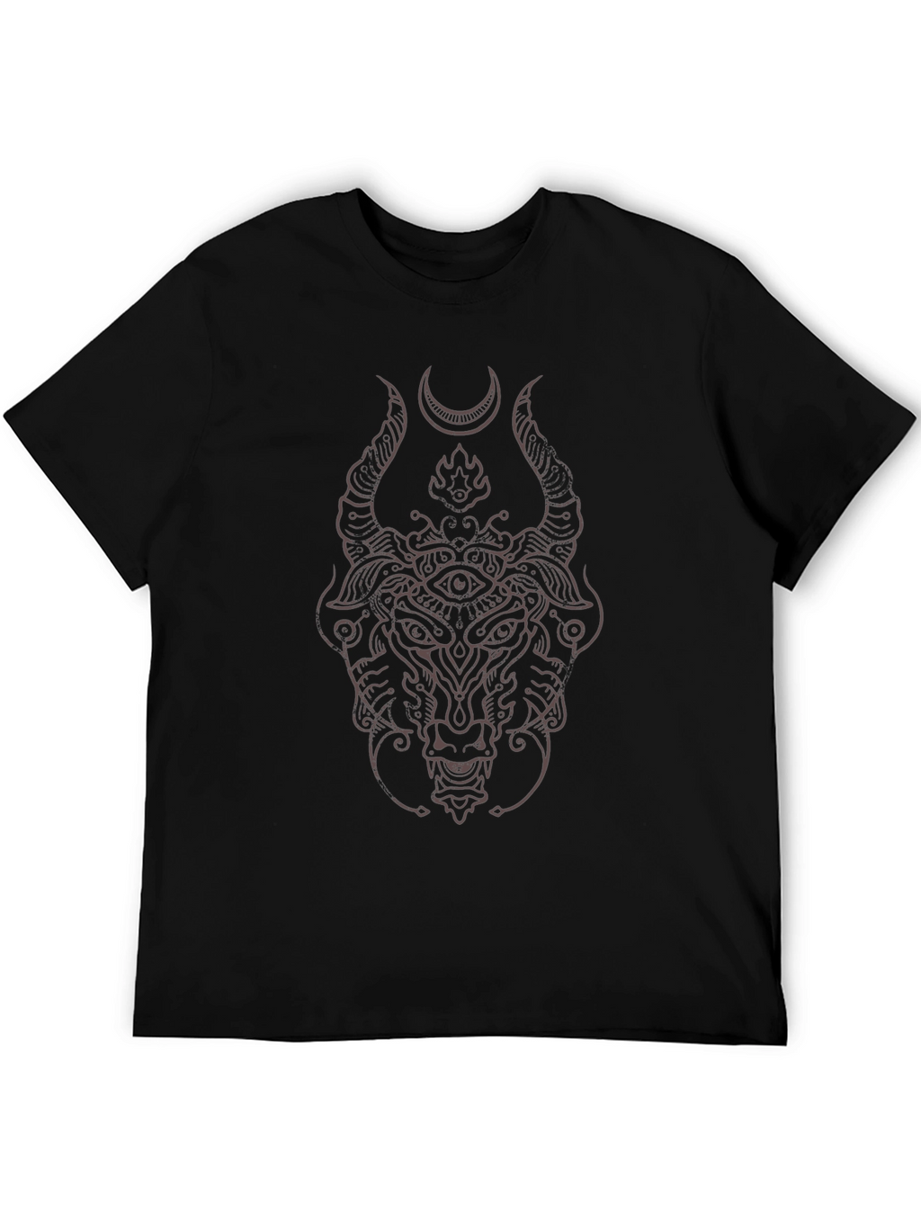Mystic Bull Graphic T-Shirt - Black