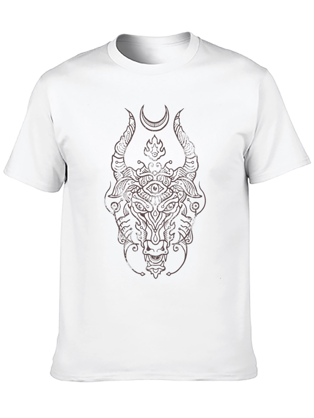 Mystic Bull Graphic T-Shirt - Black