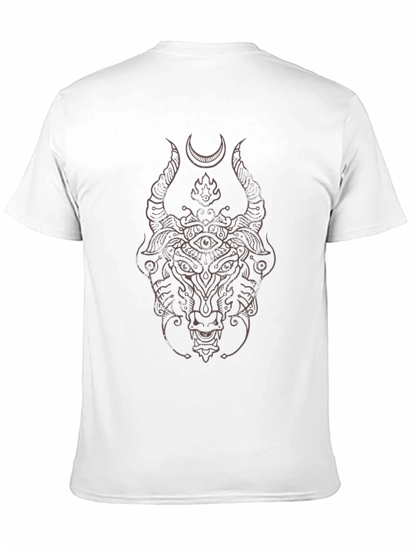 Mystic Bull Graphic T-Shirt - Black