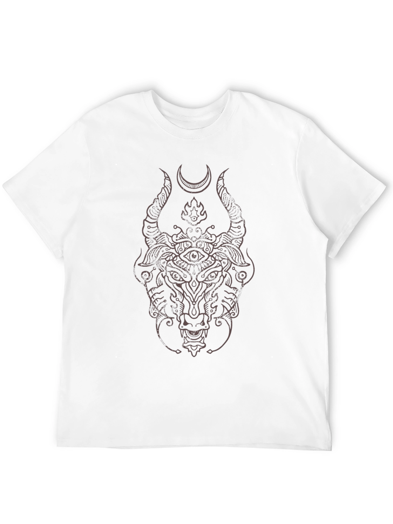 Mystic Bull Graphic T-Shirt - Black