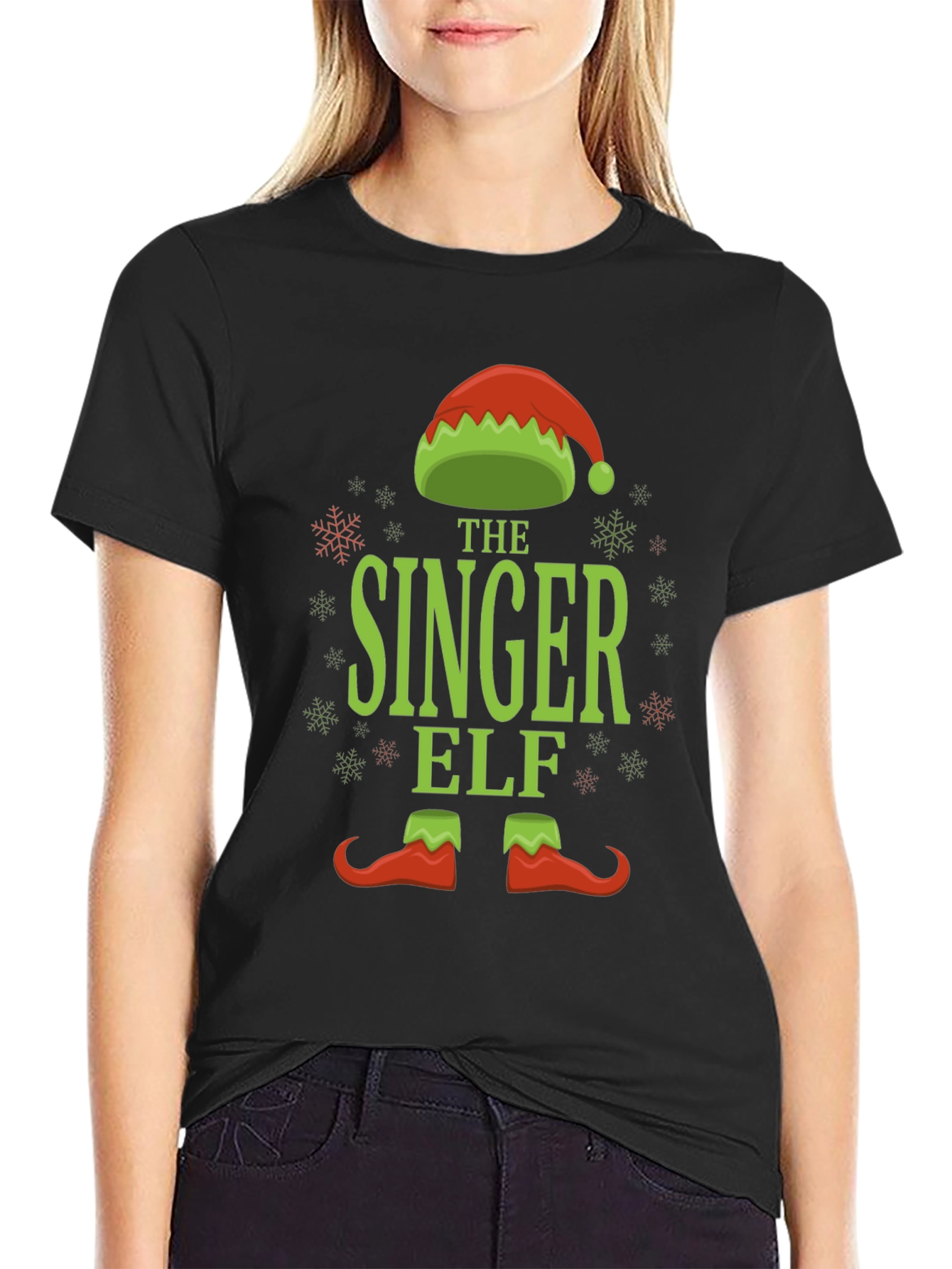 The Singer Elf Holiday T-Shirt - Festive Fun!