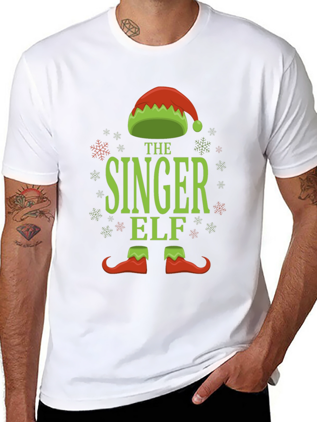 The Singer Elf Holiday T-Shirt - Festive Fun!