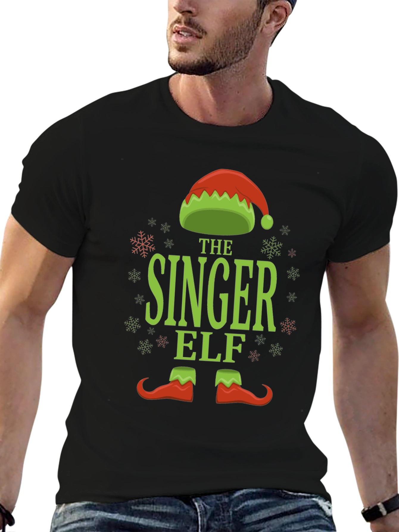 The Singer Elf Holiday T-Shirt - Festive Fun!