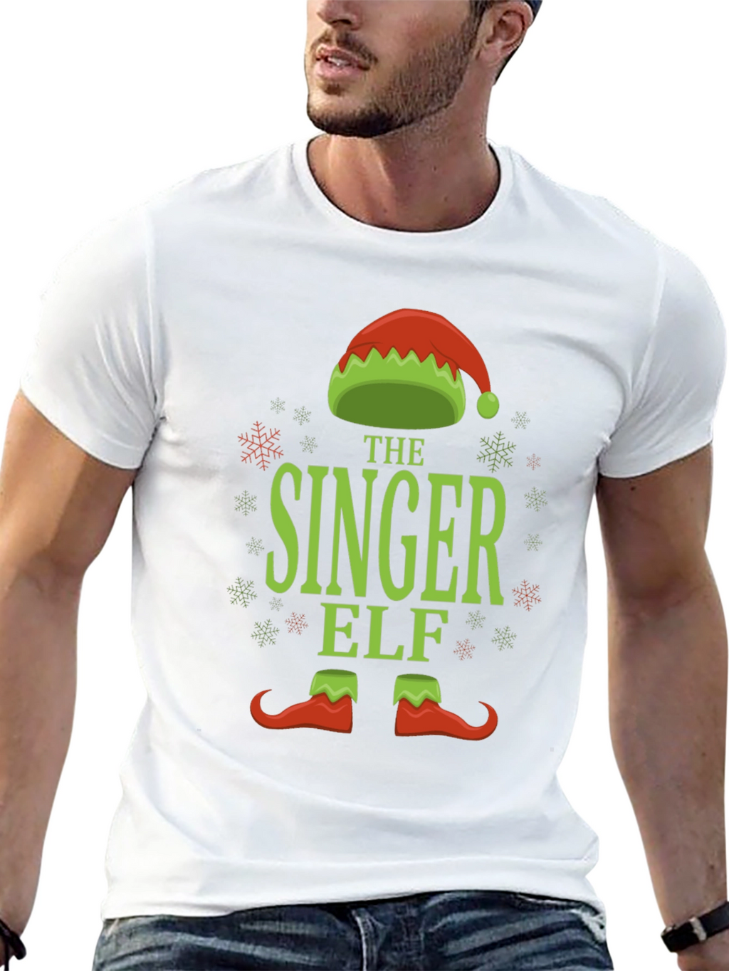 The Singer Elf Holiday T-Shirt - Festive Fun!