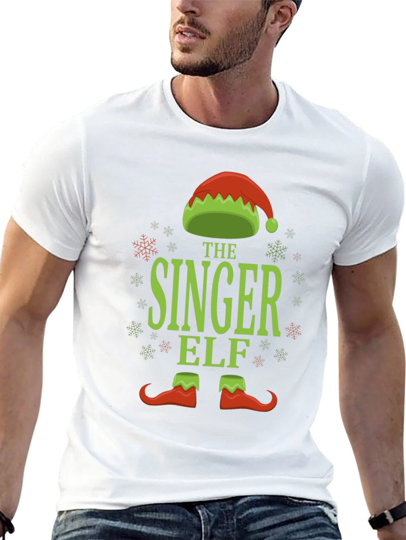 The Singer Elf Holiday T-Shirt - Festive Fun!