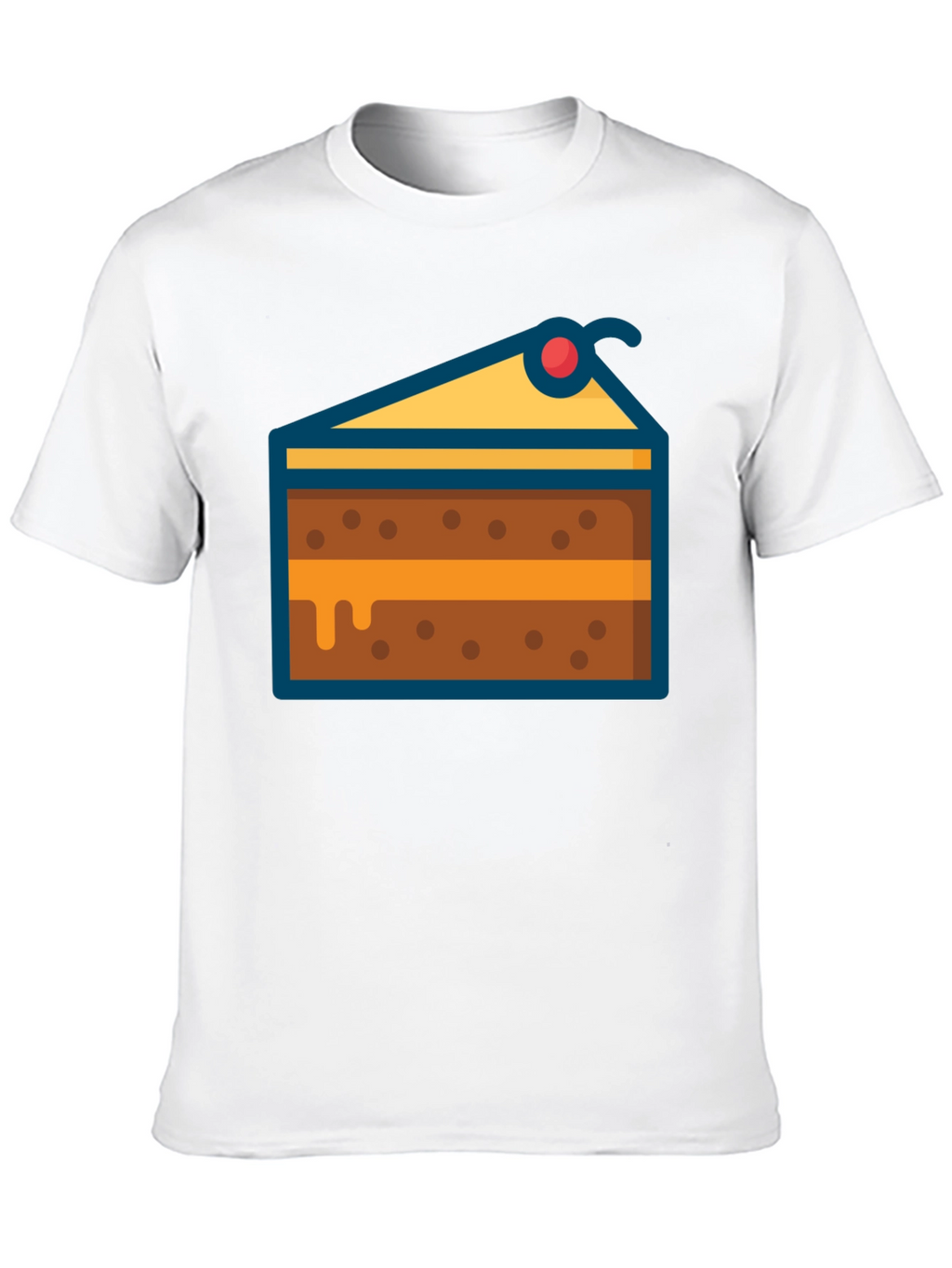 Cake Slice Graphic Tee - Dessert Lover T-Shirt