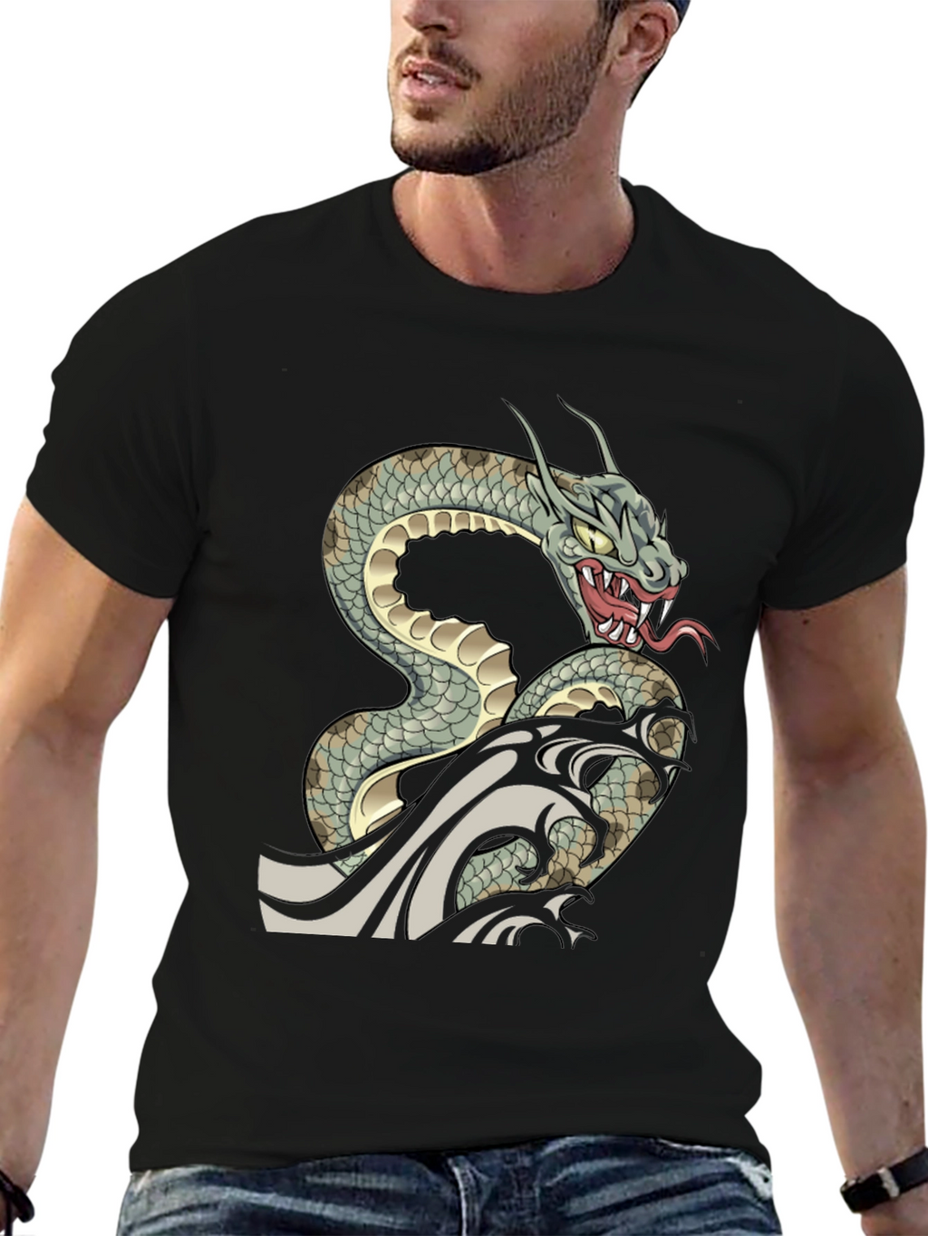 Snake T-Shirt - Dragon Serpent Graphic Tee