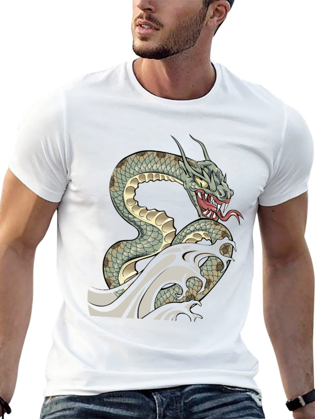 Snake T-Shirt - Dragon Serpent Graphic Tee