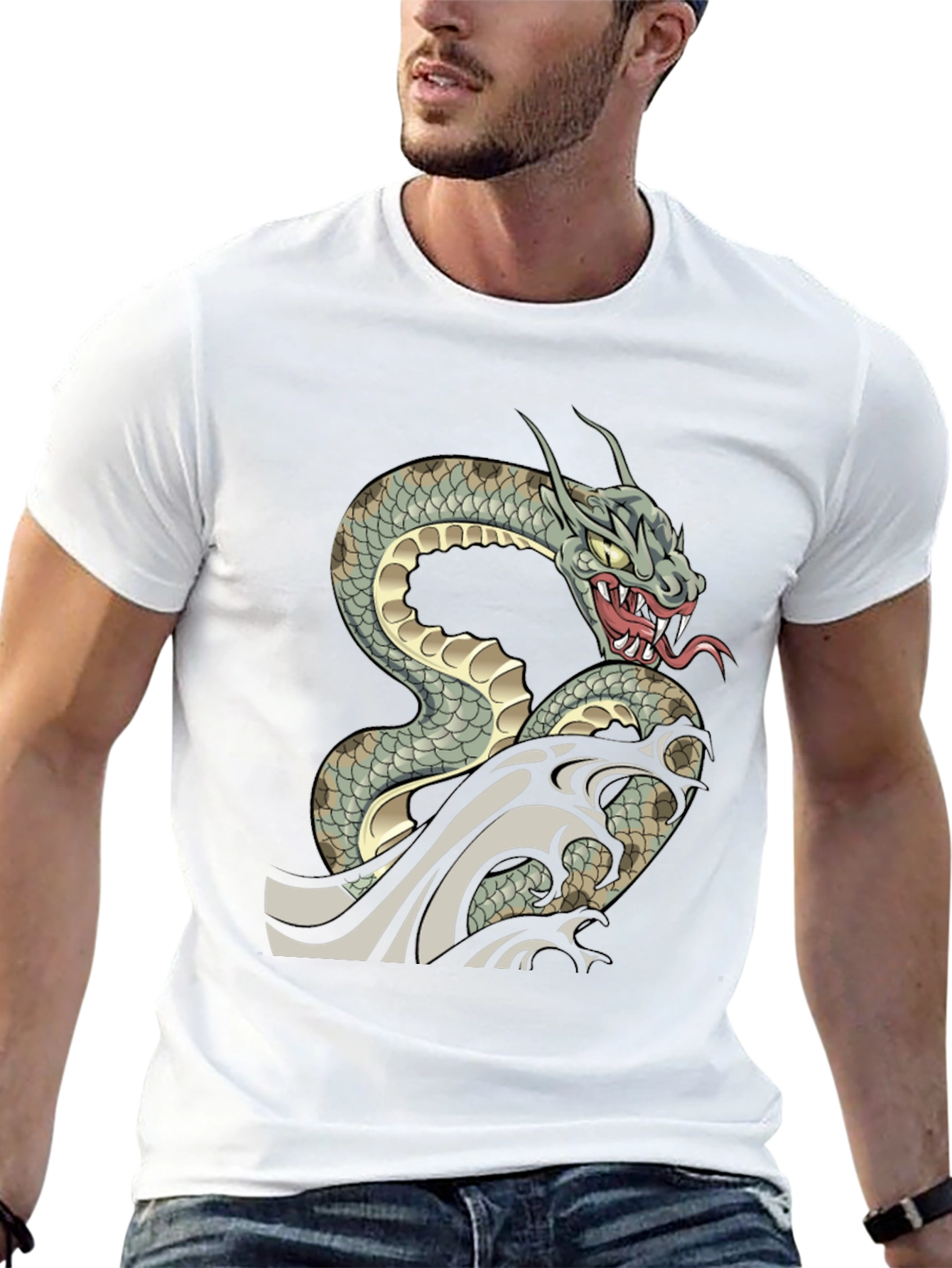 Snake T-Shirt - Dragon Serpent Graphic Tee