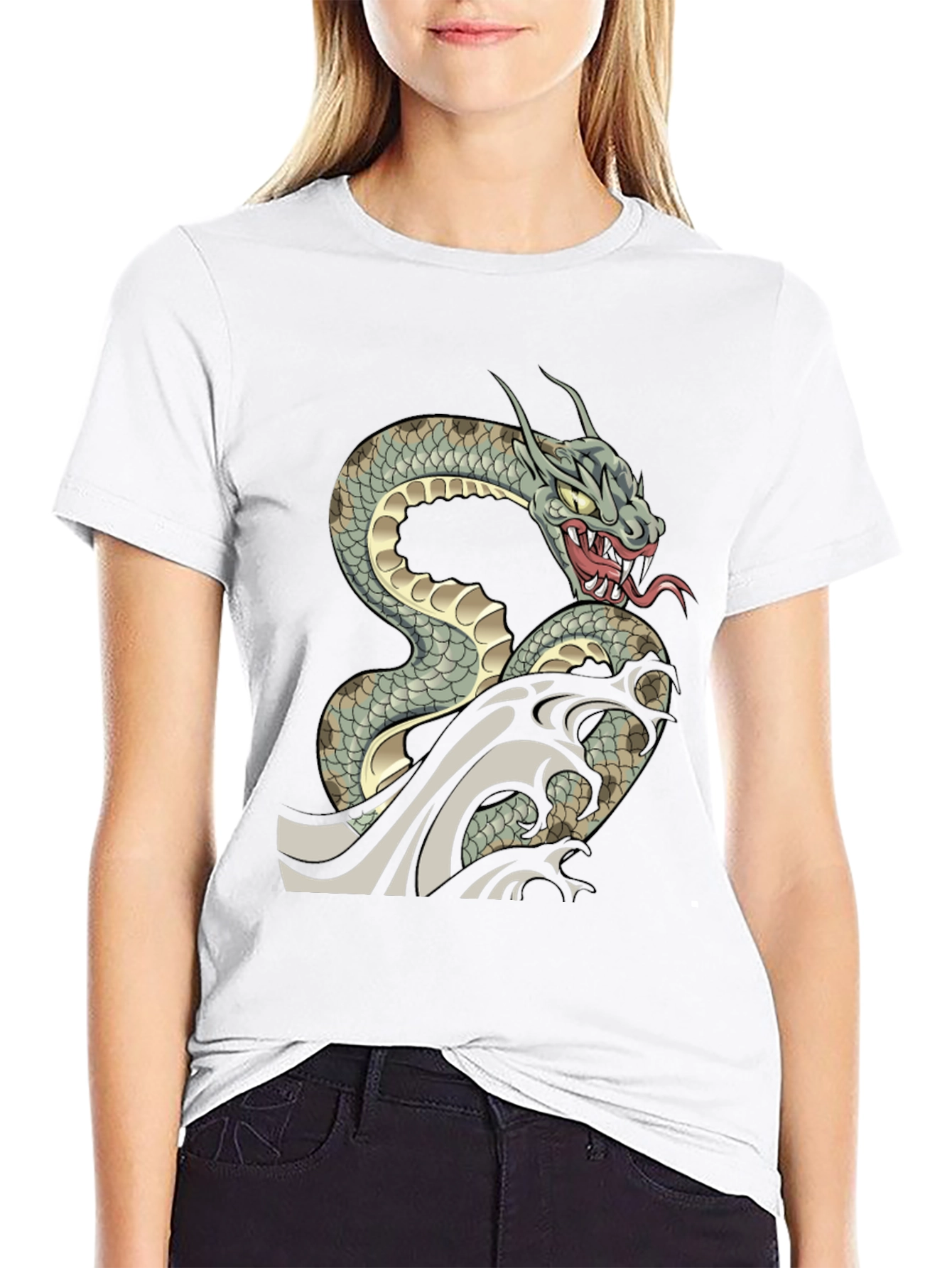 Snake T-Shirt - Dragon Serpent Graphic Tee