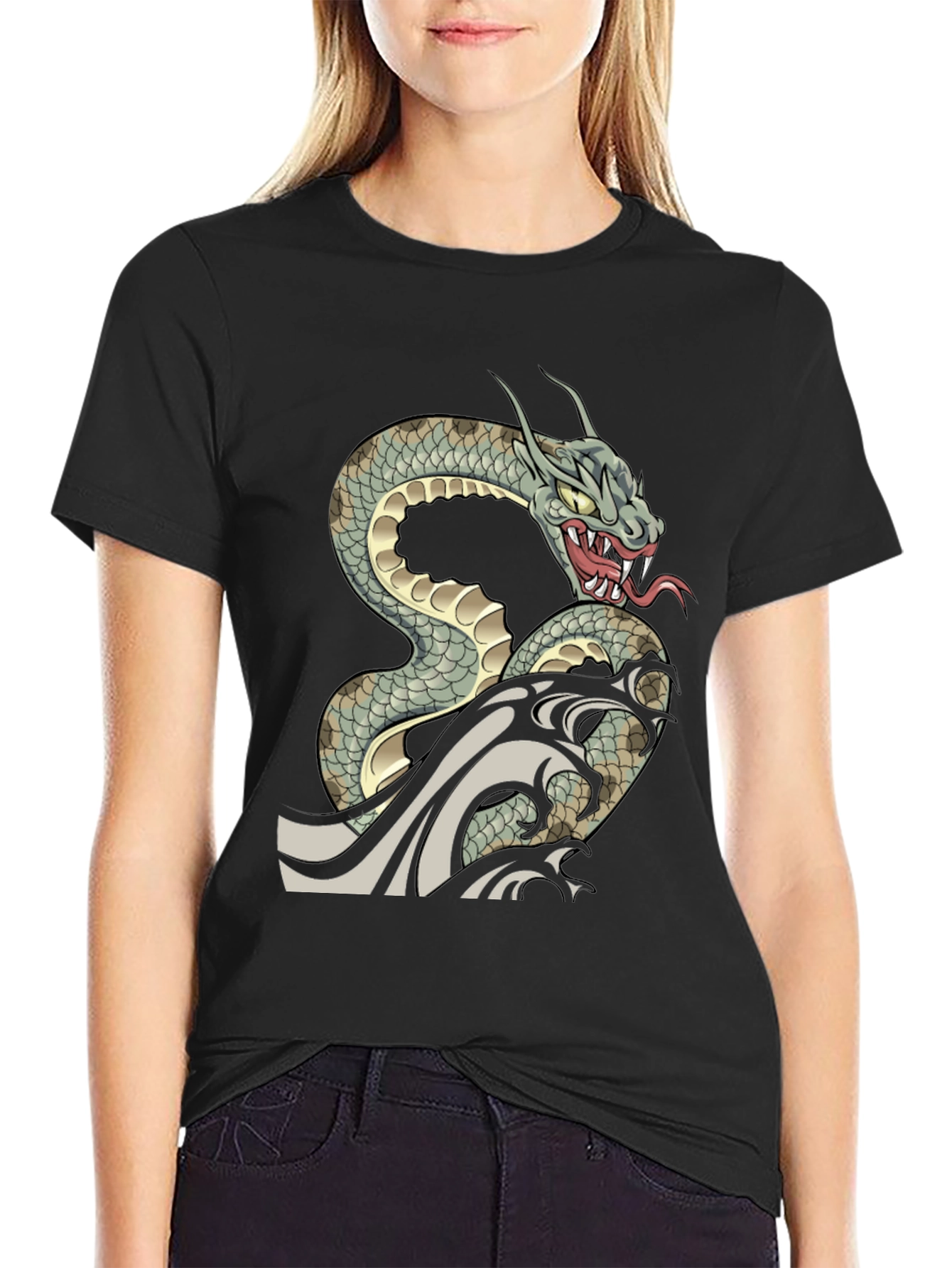 Snake T-Shirt - Dragon Serpent Graphic Tee