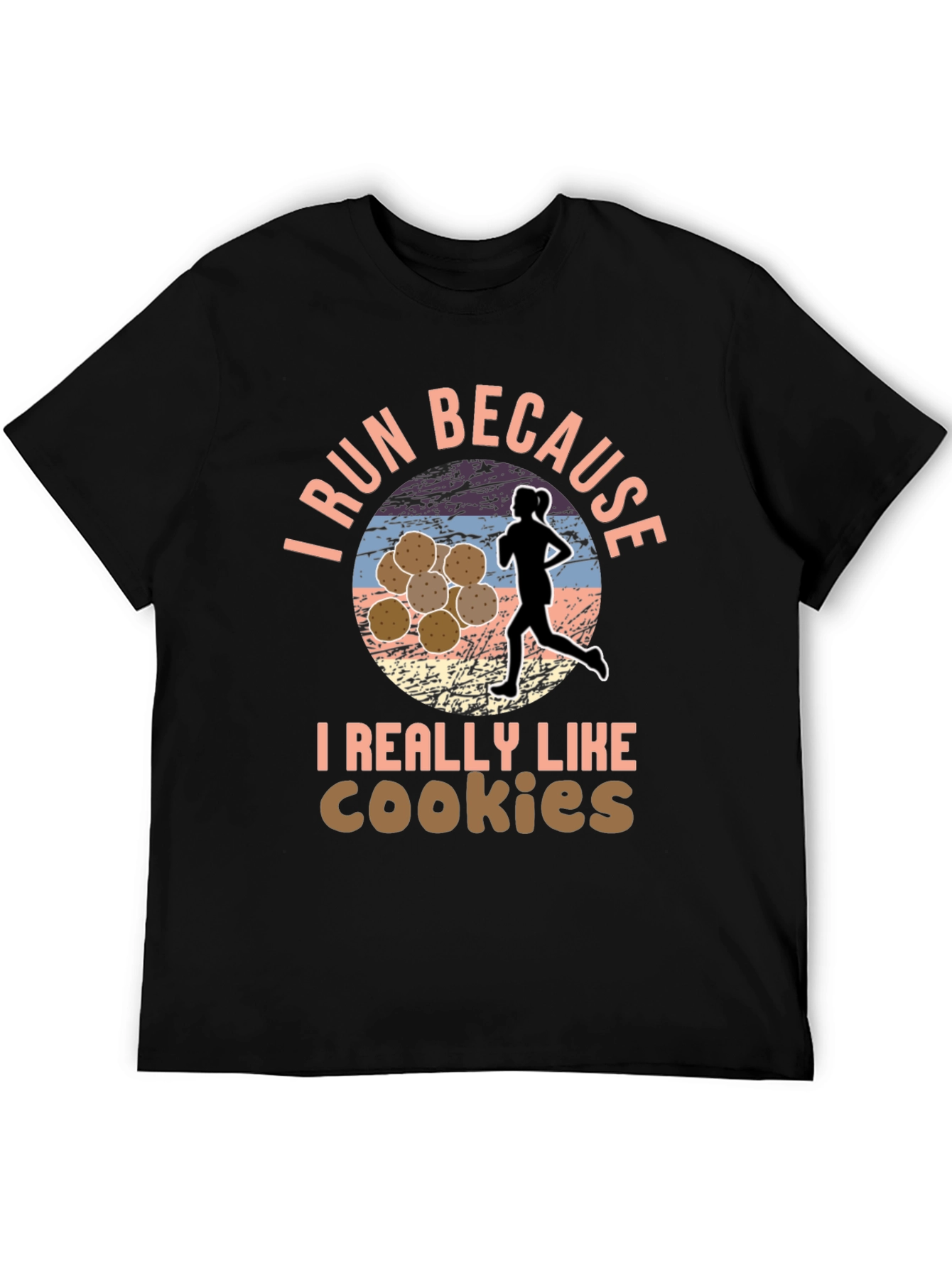 Run For Cookies T-Shirt Funny Running Shirt