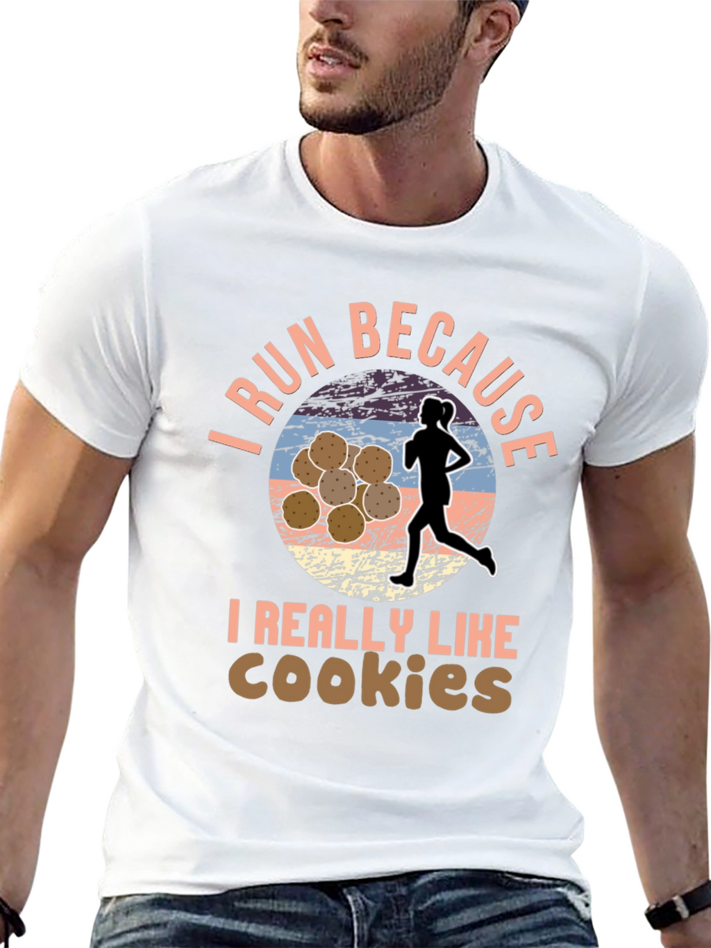 Run For Cookies T-Shirt Funny Running Shirt