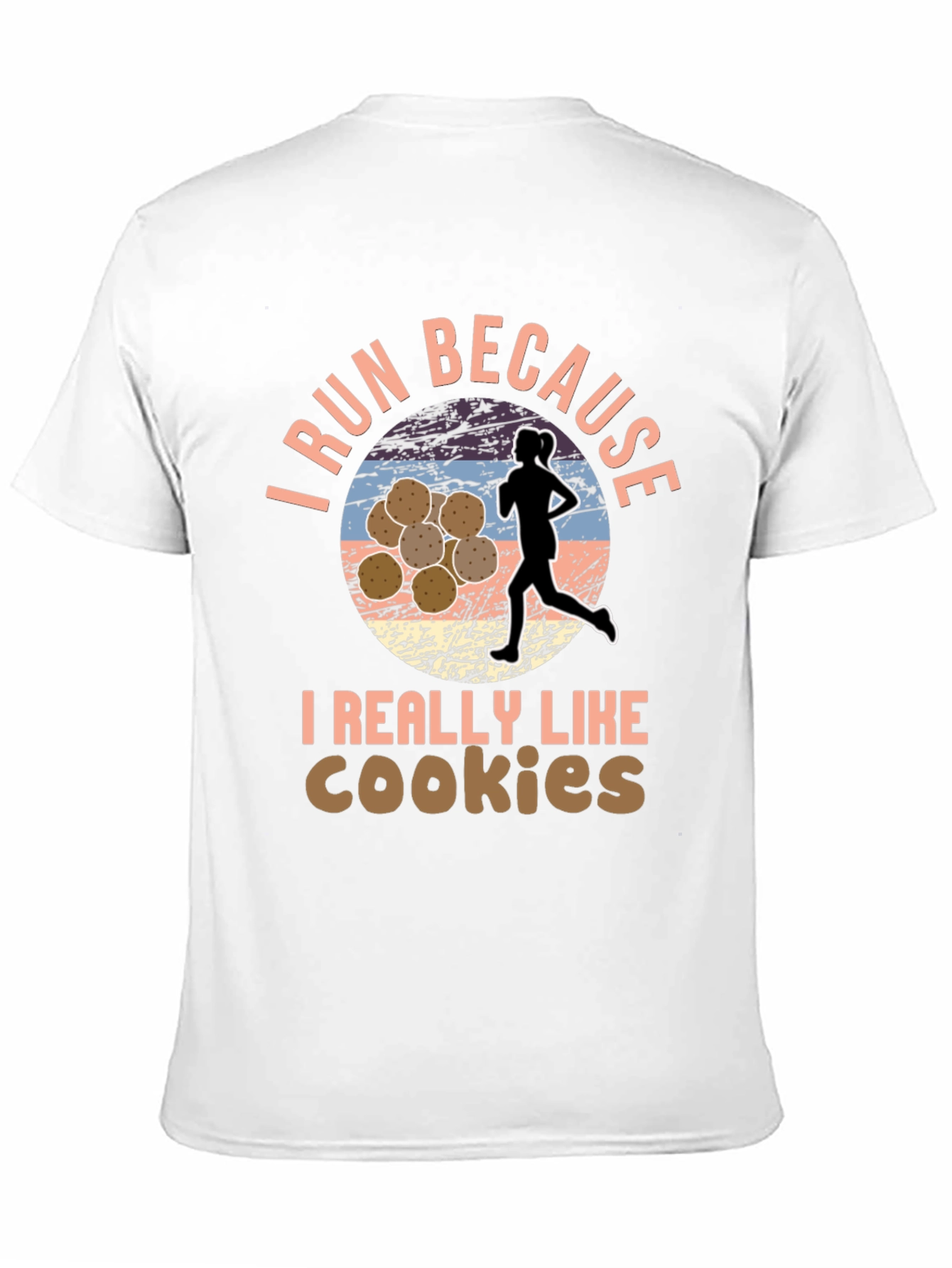 Run For Cookies T-Shirt Funny Running Shirt