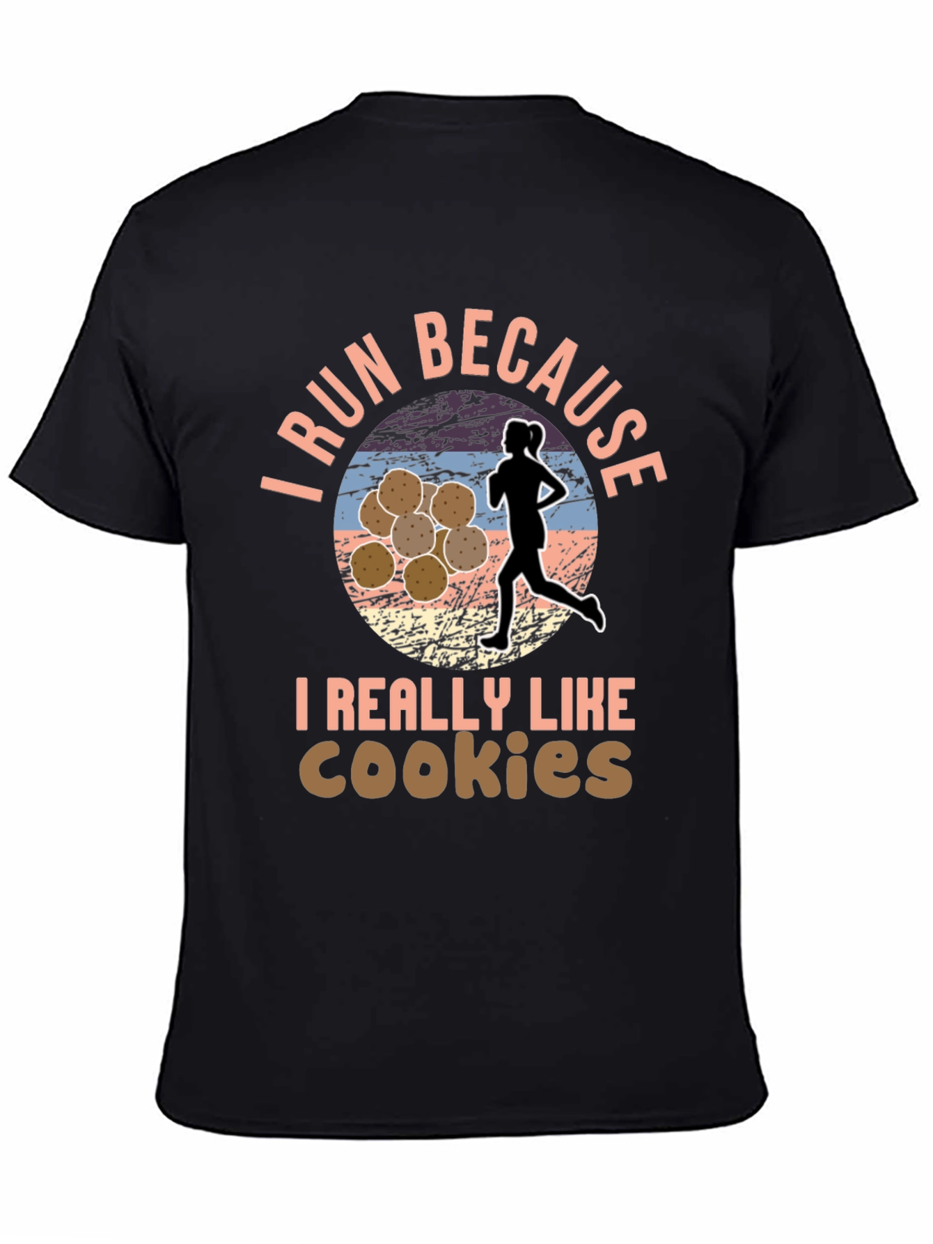 Run For Cookies T-Shirt Funny Running Shirt