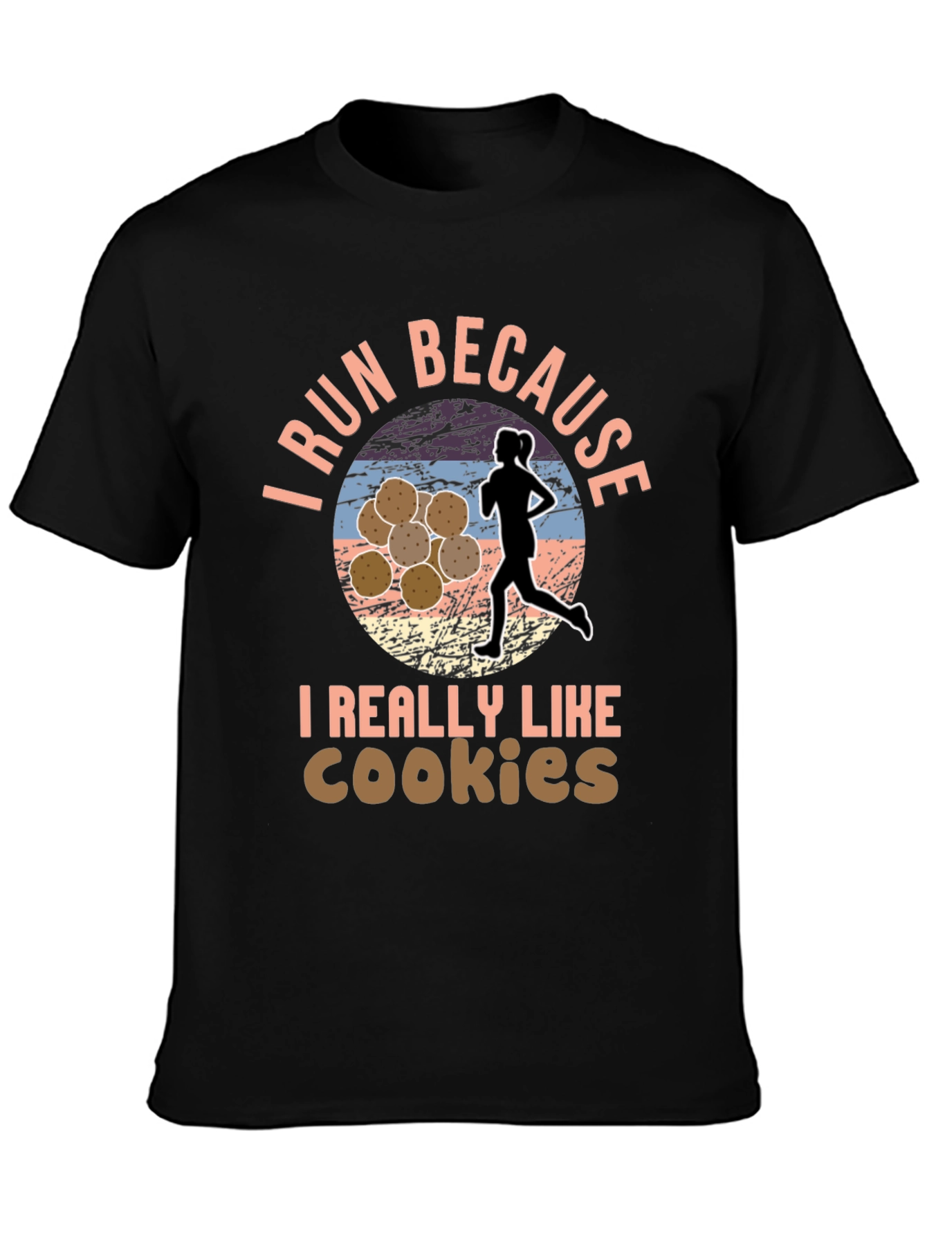 Run For Cookies T-Shirt Funny Running Shirt