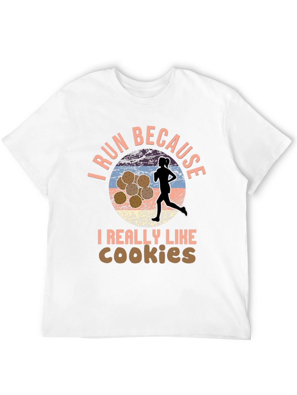 Run For Cookies T-Shirt Funny Running Shirt