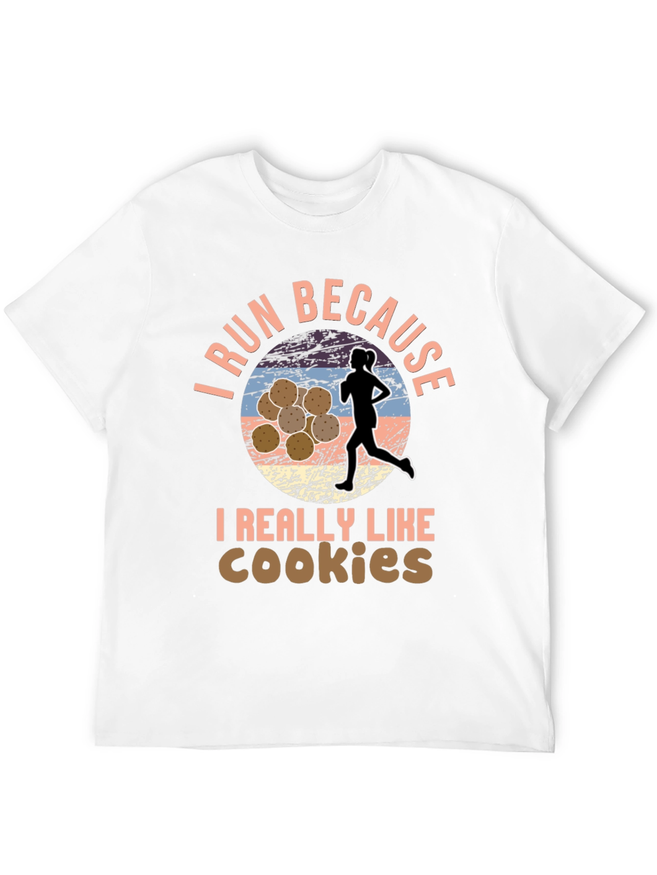 Run For Cookies T-Shirt Funny Running Shirt