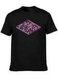 Isometric Maze Graphic Tee - Mens Black T-Shirt
