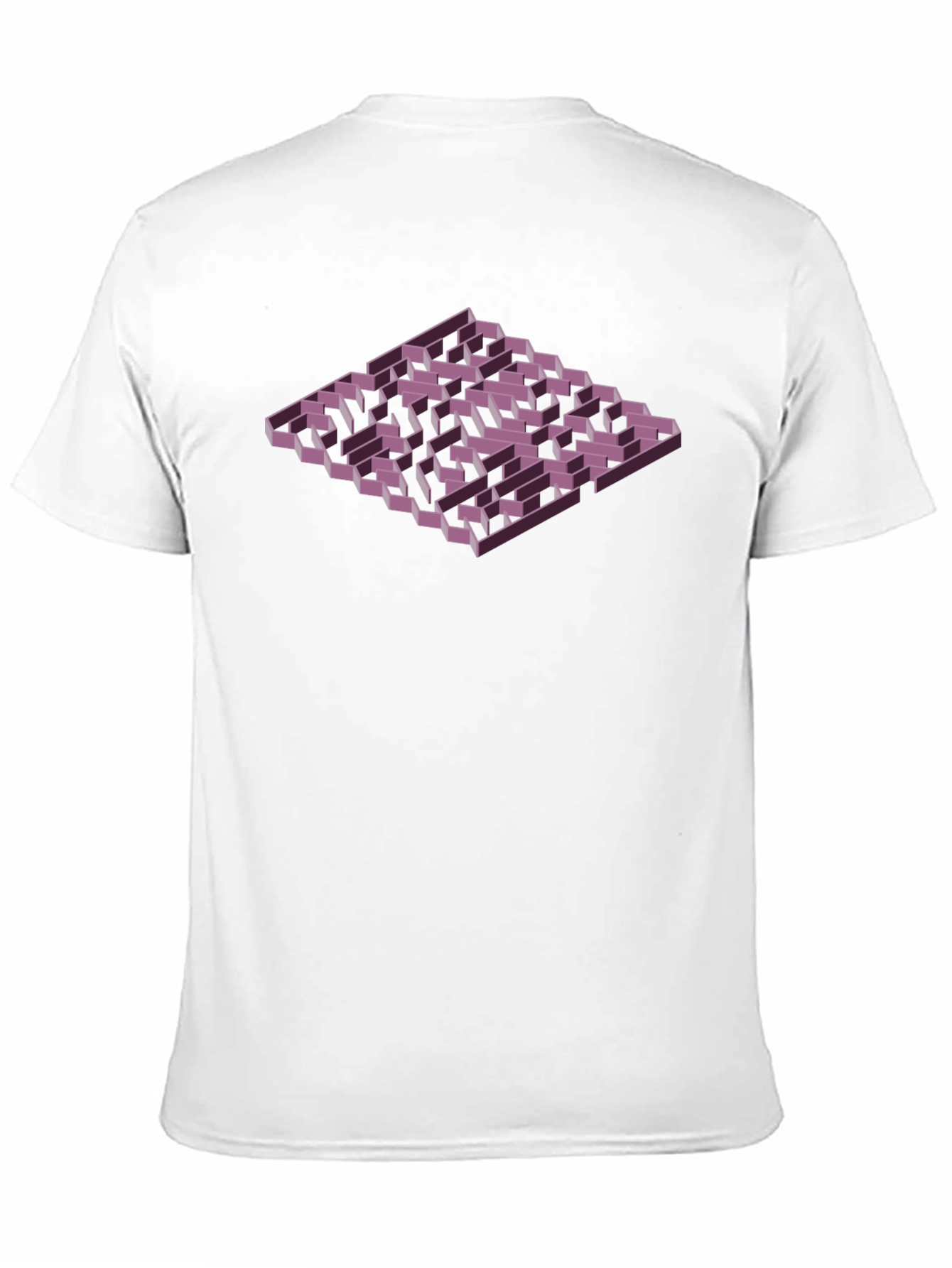 Isometric Maze Graphic Tee - Mens Black T-Shirt