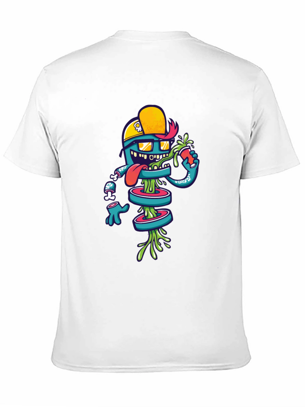 Funky Graphic Tee: Cartoon Character Design