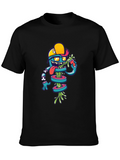 Funky Graphic Tee: Cartoon Character Design