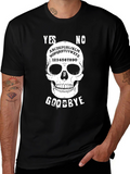 Ouija Skull Graphic Tee - Black