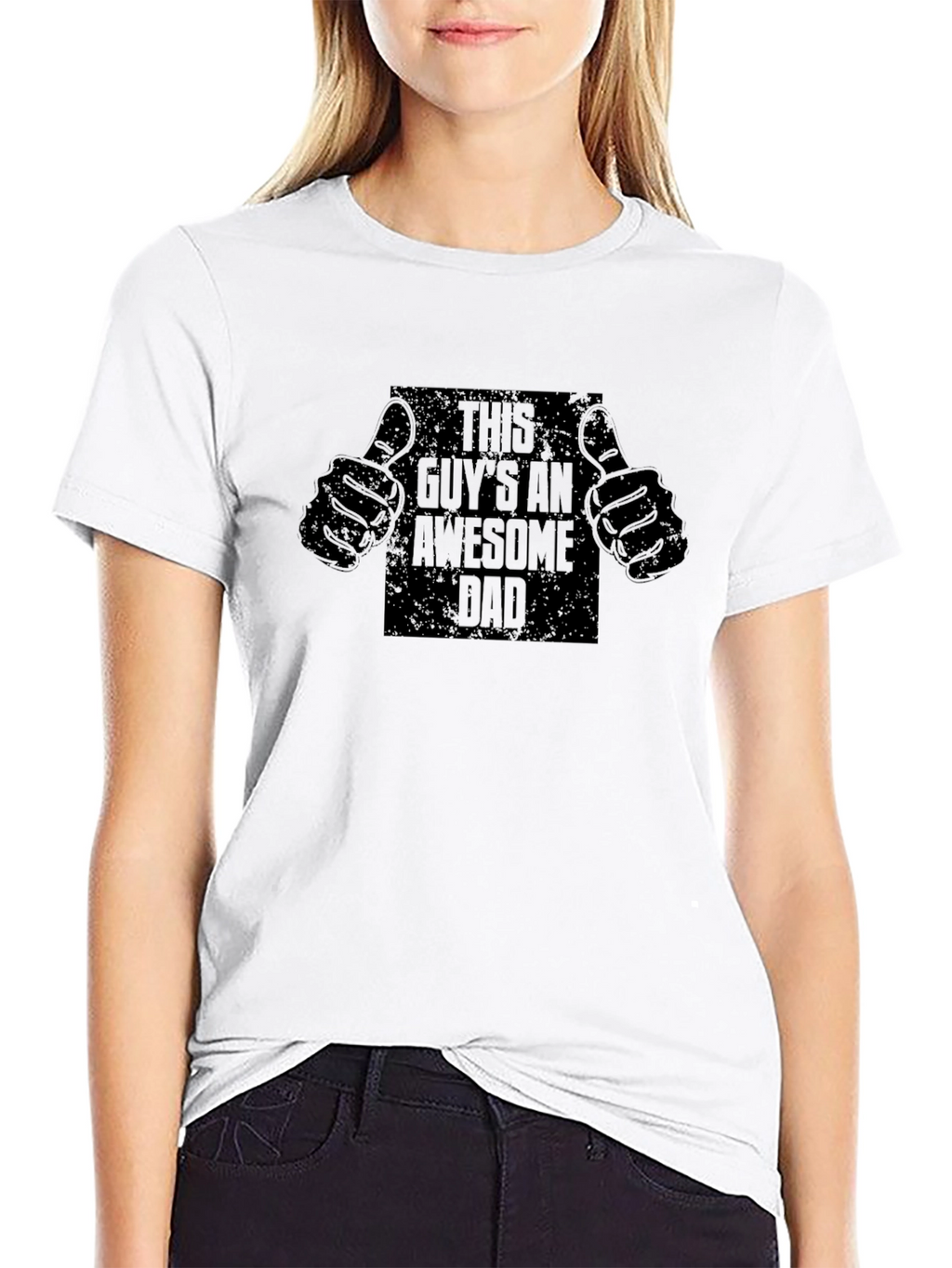 Awesome Dad Graphic T-Shirt - Black