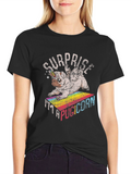 Surprise Pugicorn Graphic T-Shirt