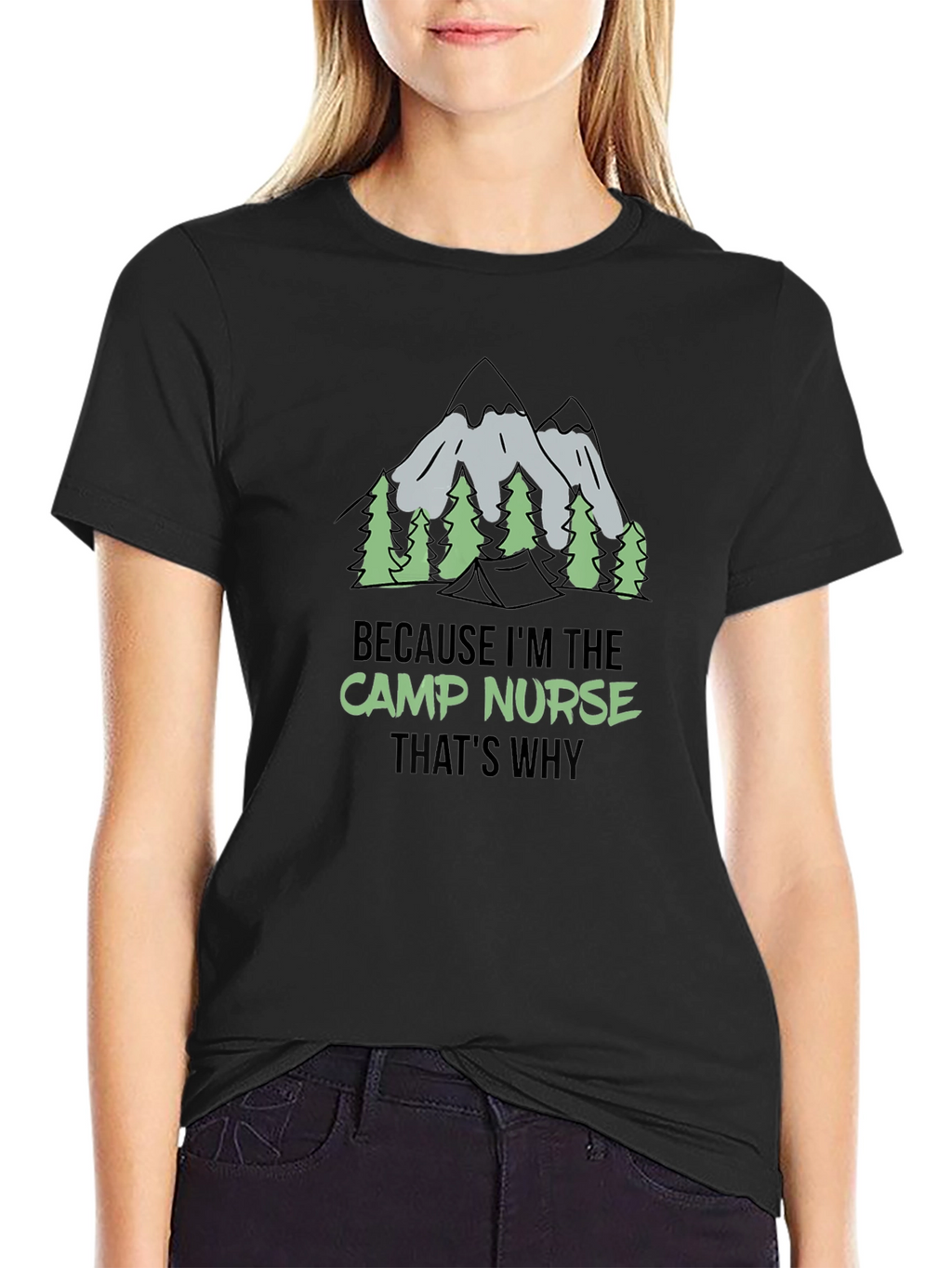 Camp Nurse Graphic Tee - Outdoor Adventure Shirt