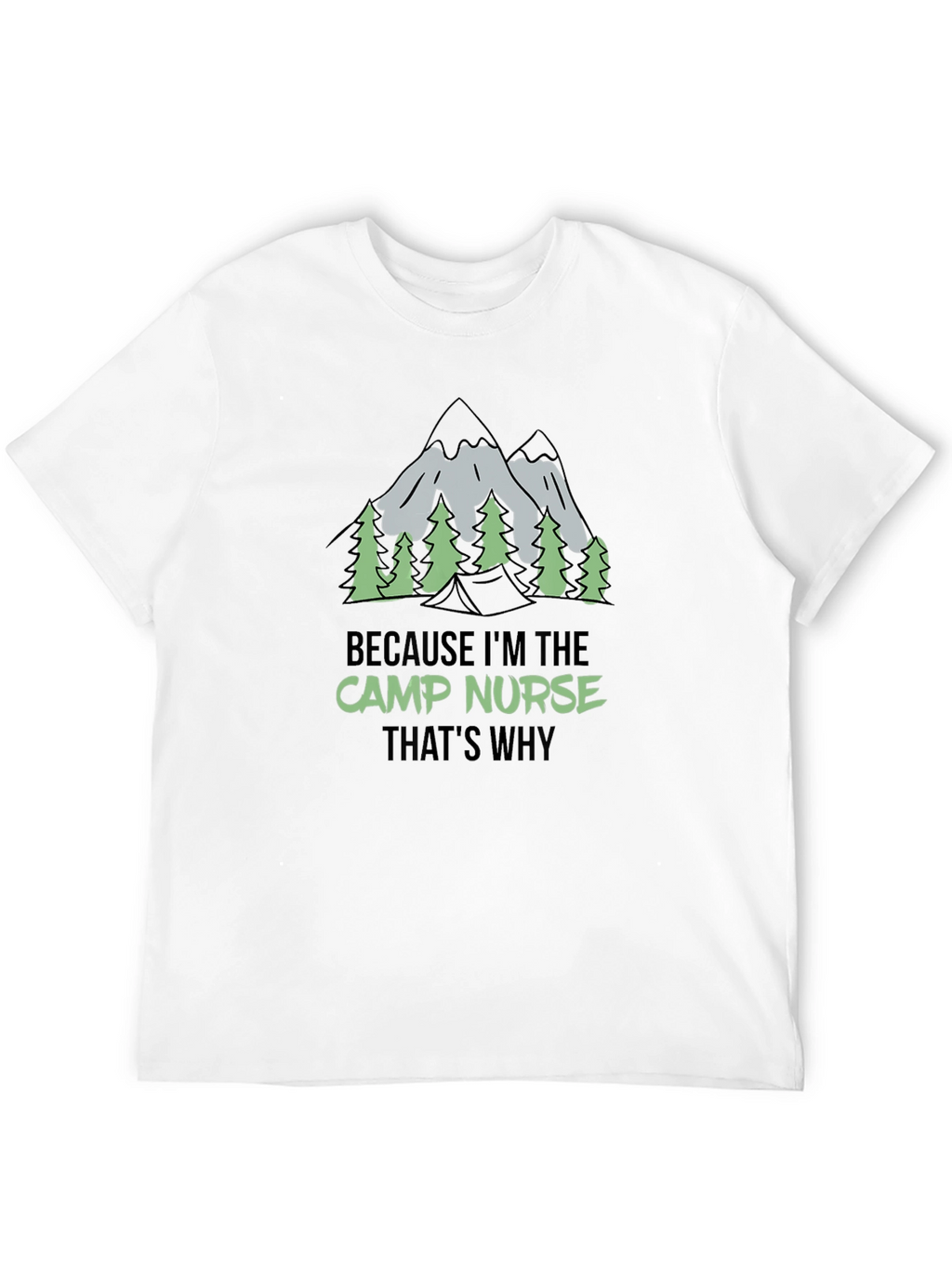 Camp Nurse Graphic Tee - Outdoor Adventure Shirt