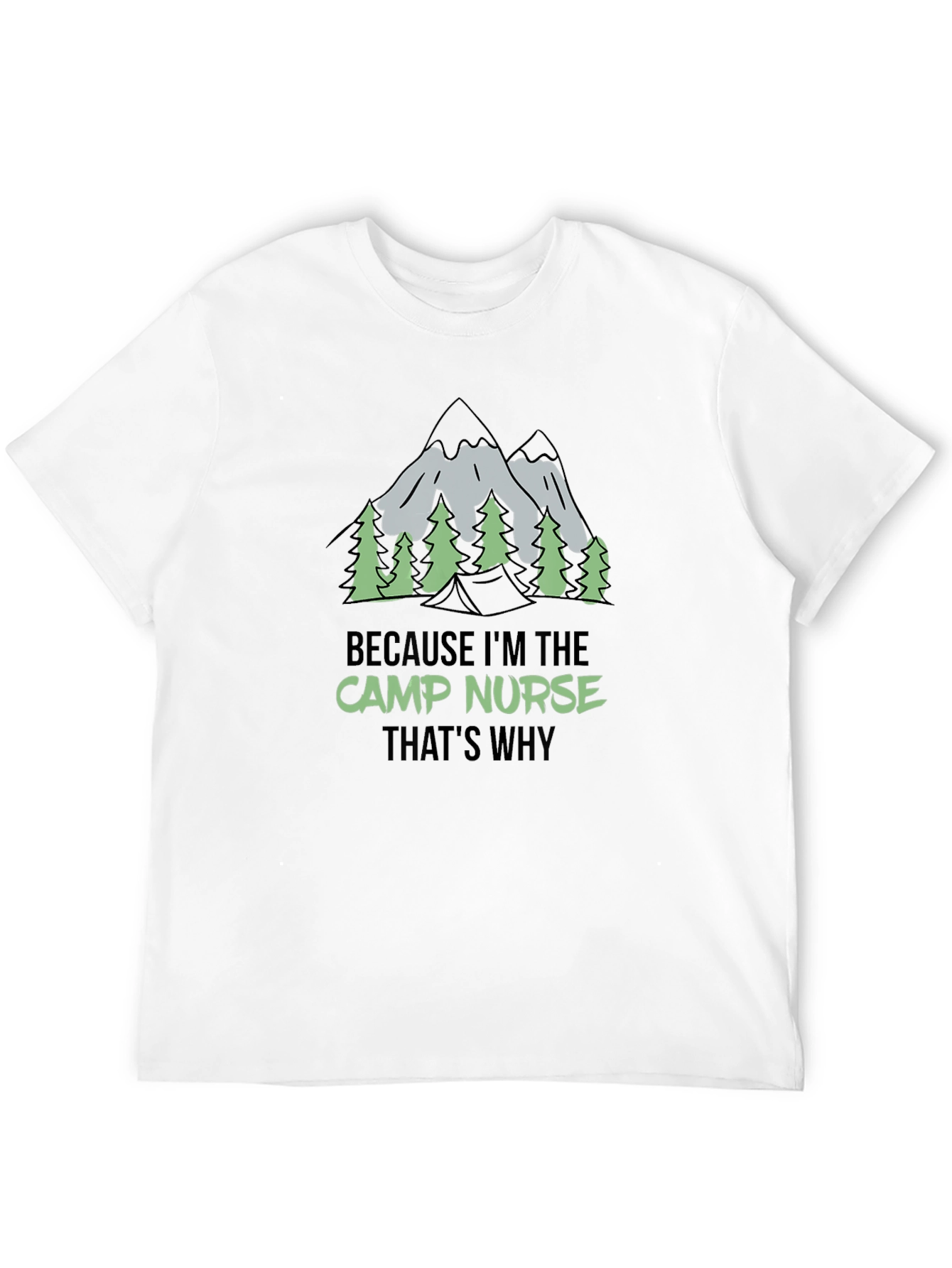 Camp Nurse Graphic Tee - Outdoor Adventure Shirt