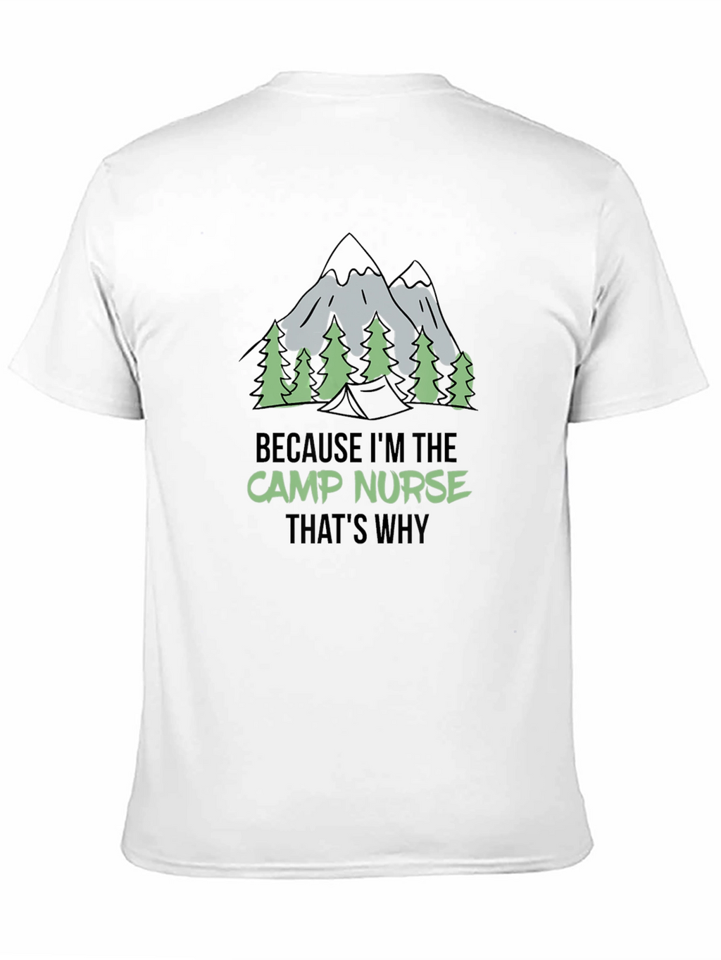 Camp Nurse Graphic Tee - Outdoor Adventure Shirt