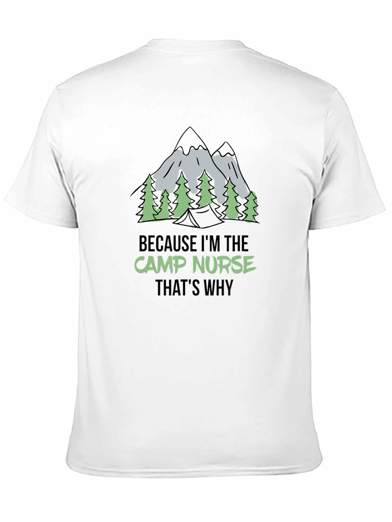 Camp Nurse Graphic Tee - Outdoor Adventure Shirt