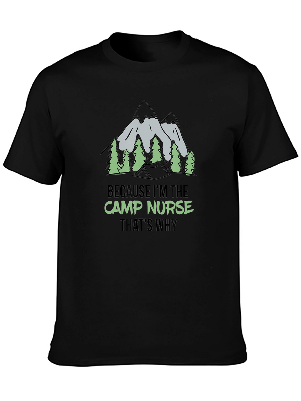 Camp Nurse Graphic Tee - Outdoor Adventure Shirt